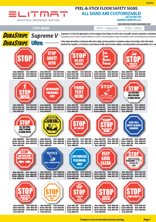 Katalog Bodenmarkierung 2022